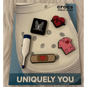 Crocs Charms‎ Jibbitz Nurse Medical Heart Scrubs Bandage X-ray Thermometer Heart